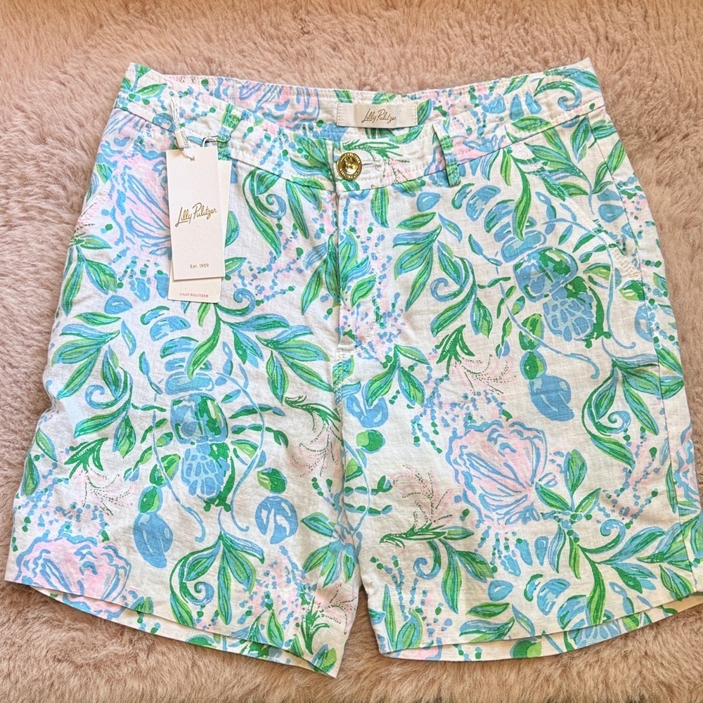 Lilly Pulitzer Pastel Floral Print Shorts